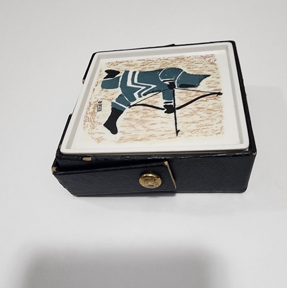 Vintage Ornamin by Ornamold Montreal Plastic Coasters Set Made In‎ Canada - Picture 5 of 9